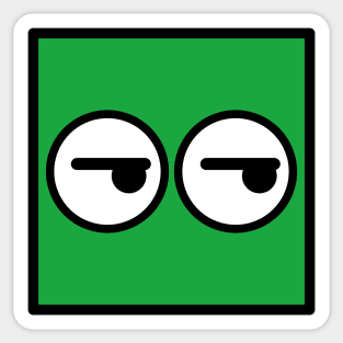 Kubi - the square emoticons – Tsk Tsk, the skeptical face Sticker